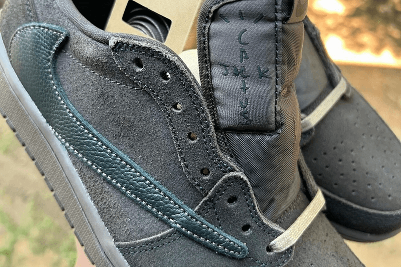 캑터스 잭 협업 나이키 에어 조던 1 로우 ‘다크 모카’의 상세 이미지가 공개됐다, cactus jack, nike air jordan 1, nike air jordan 1 low, 나이키 에어 조던, 트래비스 스캇
