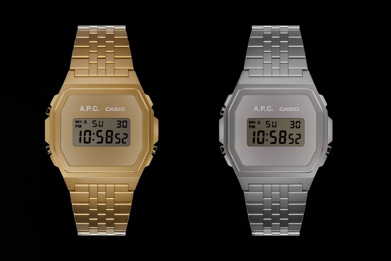 A.P.C.와 카시오가 협업한 A1000 시계가 출시된다