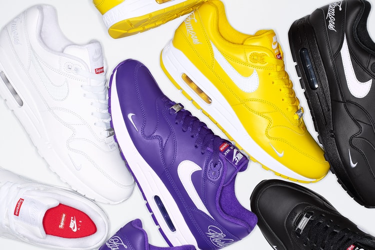 슈프림 x 나이키 에어 맥스 1 협업 출시 정보