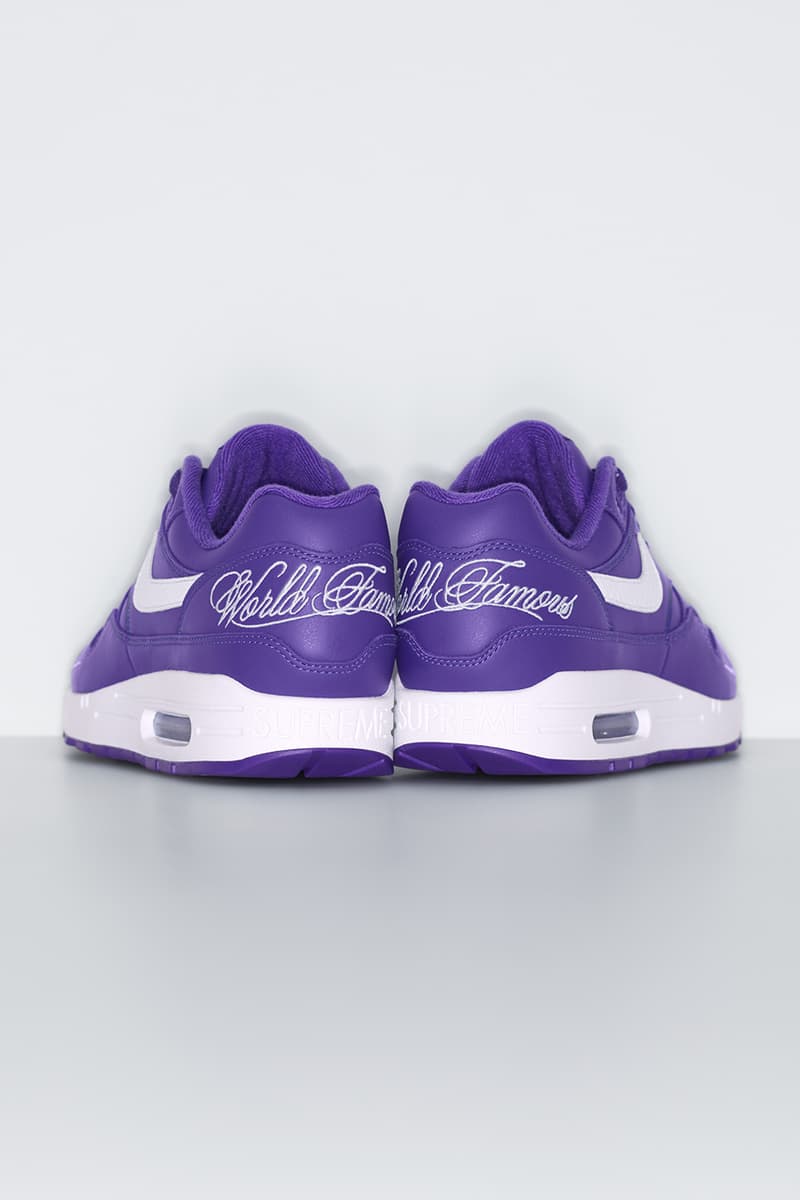 슈프림 x 나이키 에어 맥스 1 협업 출시 정보