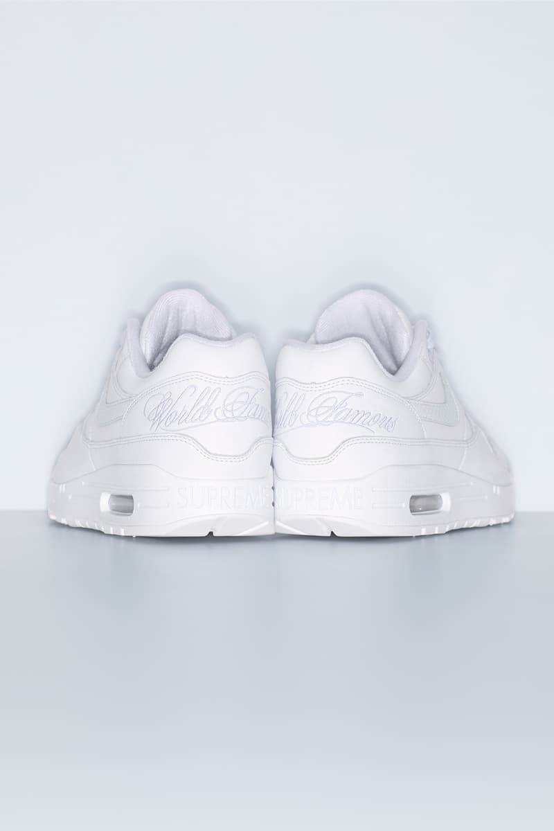 슈프림 x 나이키 에어 맥스 1 협업 출시 정보