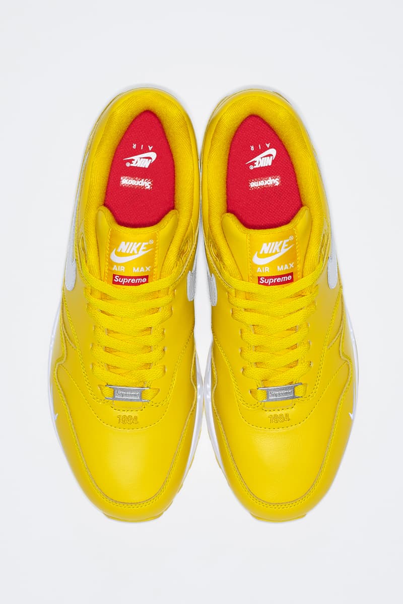 슈프림 x 나이키 에어 맥스 1 협업 출시 정보