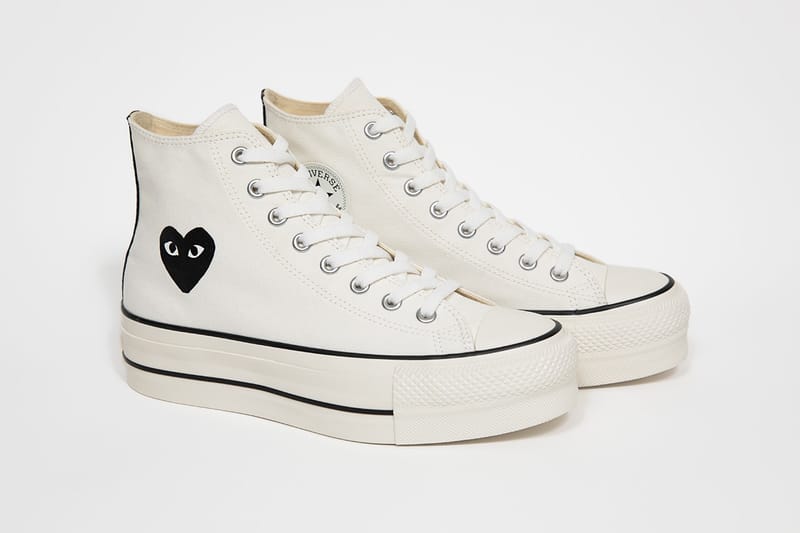 플레이 꼼 데 가르송 x 컨버스 플랫폼 척 테일러 공개