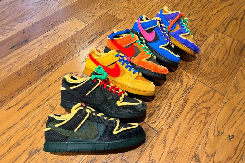 CPFM x 나이키 덩크 로우 ‘스웜프 스폰지’ 팩 공개