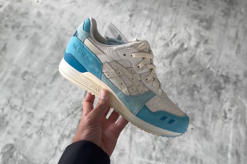 키스 x 아식스 젤-라이트 III ‘블루/화이트’ 공개