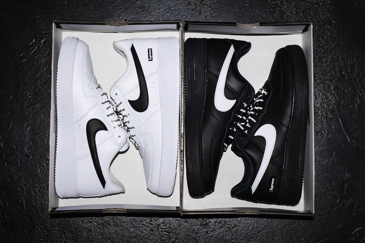 슈프림 x 나이키 에어 포스 1 로우 공개