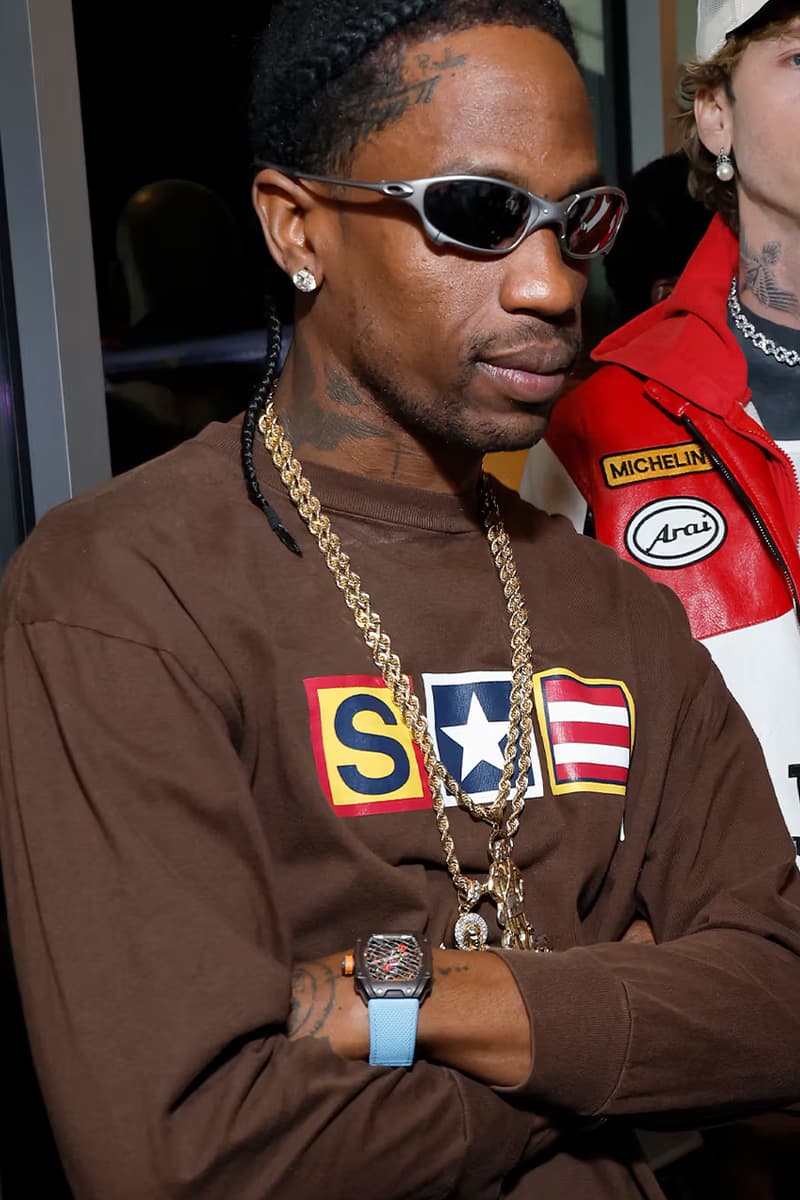 Wrist Check: 트래비스 스콧이 F1 라스베이거스 그랑프리에서 착용한 시계