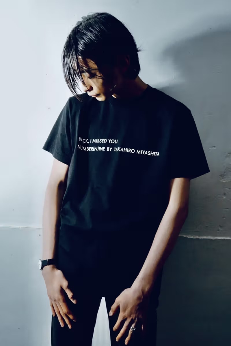 넘버나인 ‘BACK, I MISSED YOU.’ 티셔츠 캡슐 공개