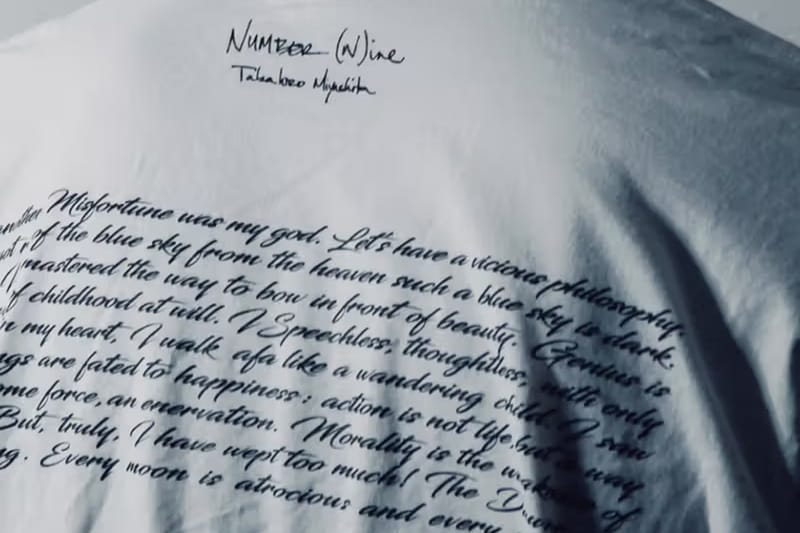 넘버나인 ‘BACK, I MISSED YOU.’ 티셔츠 캡슐 공개