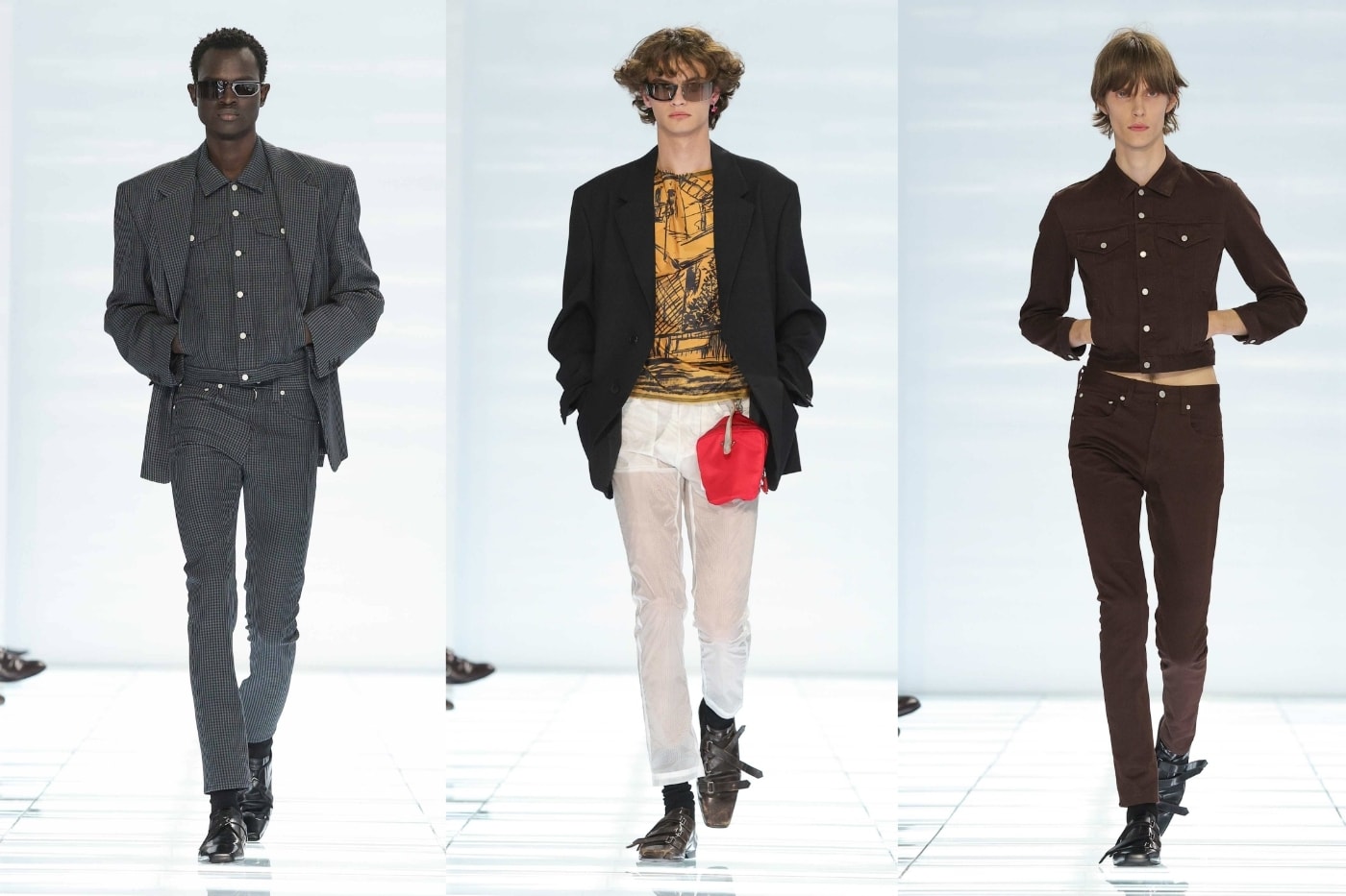 Prada SS27 남성복, ‘CLARITY’로 스키니 핏을 새롭게 정의하다