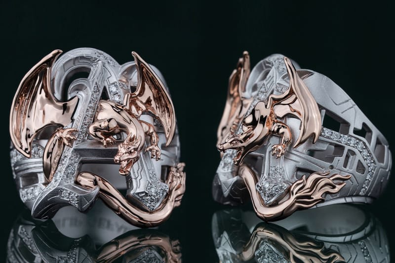 Philip Gefaell, 포켓몬 30주년 기념 커스텀 18K 골드 ‘Ash Charizard Ring’ 공개