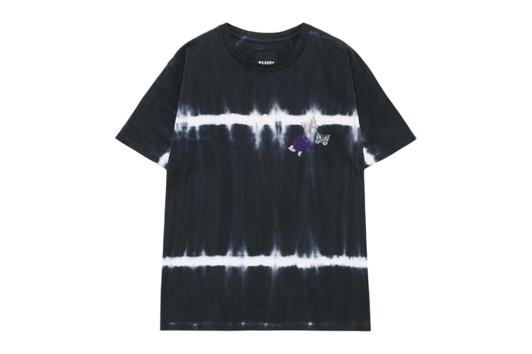 WILDSIDE Yohji Yamamoto x NEEDLES, 타이다이에 ‘장미와 나비’ 모티프를 수놓다
