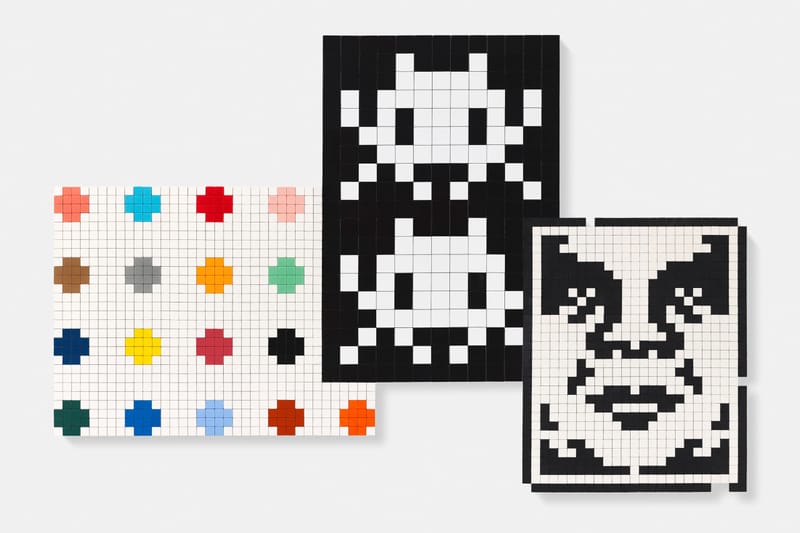 Shepard Fairey, Damien Hirst at Invader nagsanib-puwersa sa London para sa 'Triple Double'