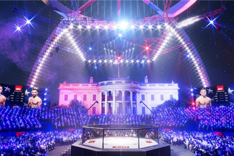 Opisyal: Magtatayo ang The White House ng UFC Arena sa South Lawn