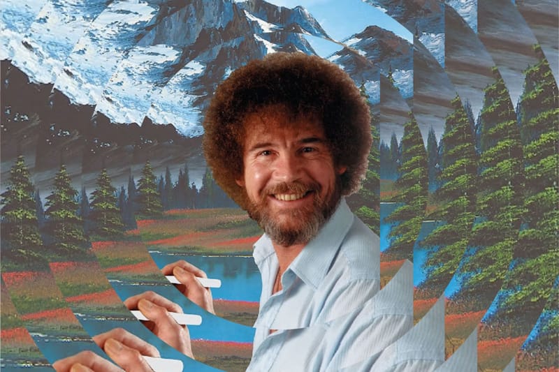 Subastang 30 Obra ni Bob Ross para Panatilihing Buhay ang Pampublikong Telebisyon
