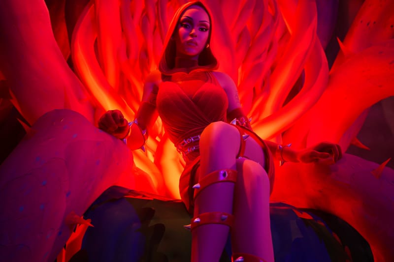 Matagal na hinintay ni Doja Cat ang sarili niyang 'Fortnite' skin—ngayon, siya ang naghahari sa Nitemare Island bilang Mother of Thorns