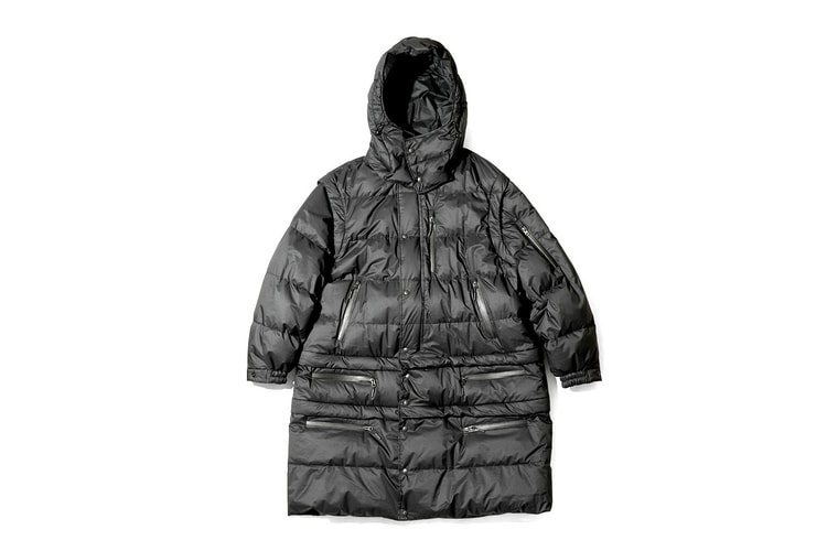 Engineered Garments at NANGA Detachable Down Coat na Binubuo ng Anim na Modular na Piraso