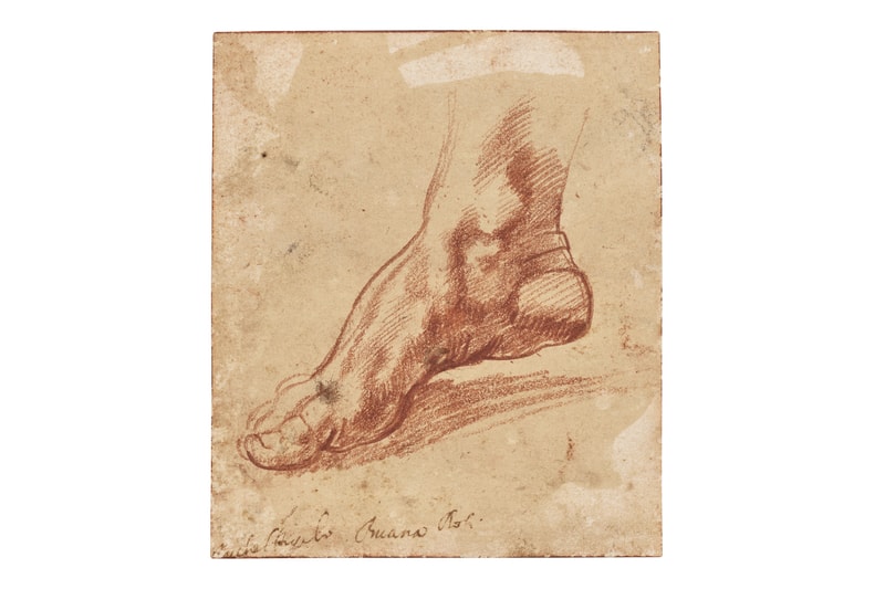 Maliit na sketch ng paa ni Michelangelo kumabog sa auction, nabili sa $27.2 milyon USD