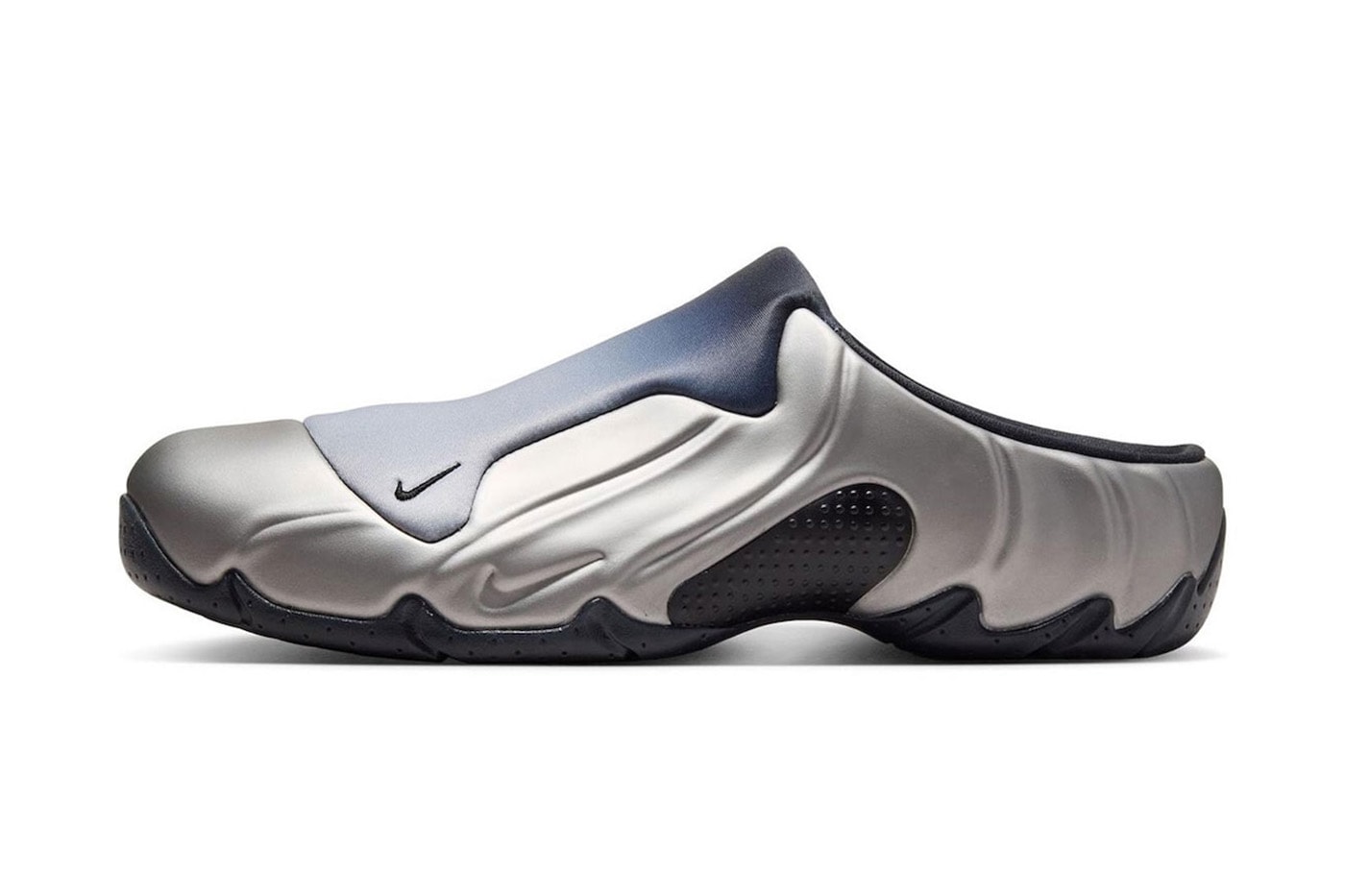 Nike Clogposite Dumating na may Malinis na Gradient Finish sa “Metallic Dark Grey”