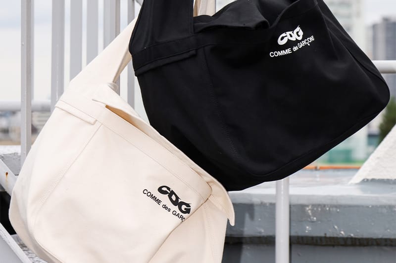 CDG ibinabalik ang early 2000s COMME des GARÇONS HOMME PLUS Postman Bag sa 12oz canvas