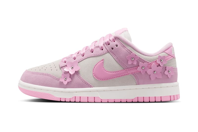 Ang Nike Dunk Low SE “Pink Rise” ay Pa–Flower Studs sa Sakong ang Bahala sa Porma