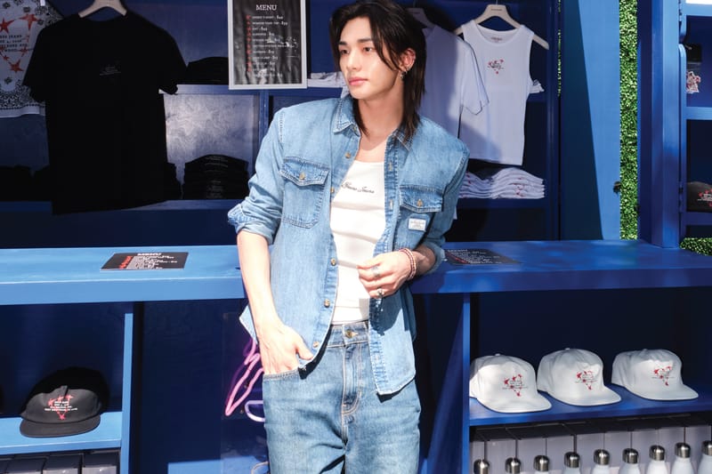 Hyunjin, dumating sa GUESS JEANS Melrose para sa isang epic weekend takeover