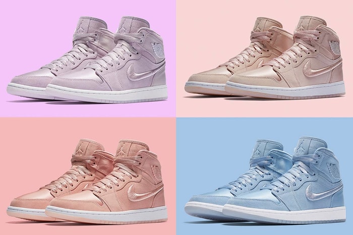 女生限定!Air Jordan 1 SOH 一口氣推出 10 雙「馬卡龍配色」緞面球鞋