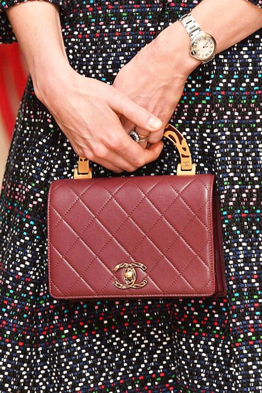 凱特皇妃酒紅色 Chanel 手袋