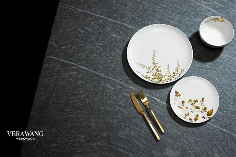 Vera Wang 聯乘 Wedgwood 推出最新以花作主題的餐具