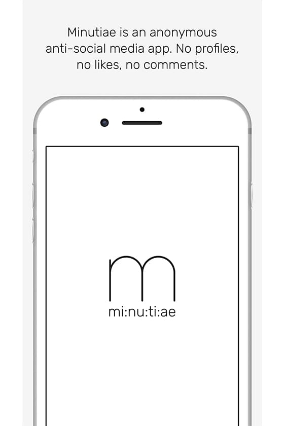 mi:nu:ti:ae 反社交 App
