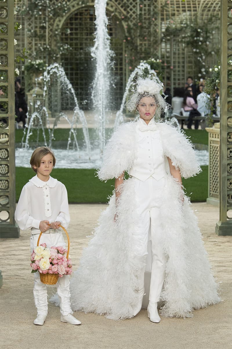 PFW 把 Chanel 天橋上的最新髮型用於婚禮