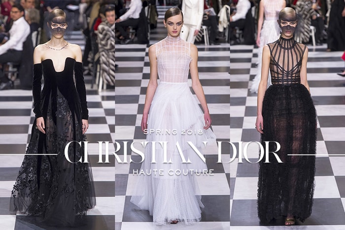 #PFW:Dior 2018 春夏高訂系列大玩錯覺戲法,帶你進入黑白色的超現實世界!