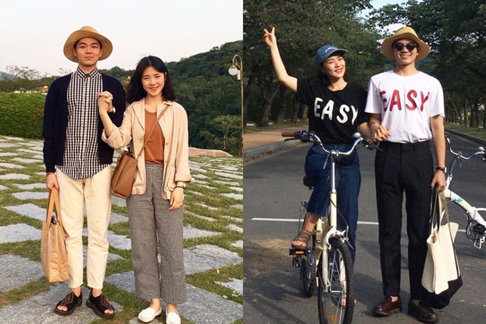 即使風格平實，這對韓國情侶也可以穿出不一樣的 Couple Looks！