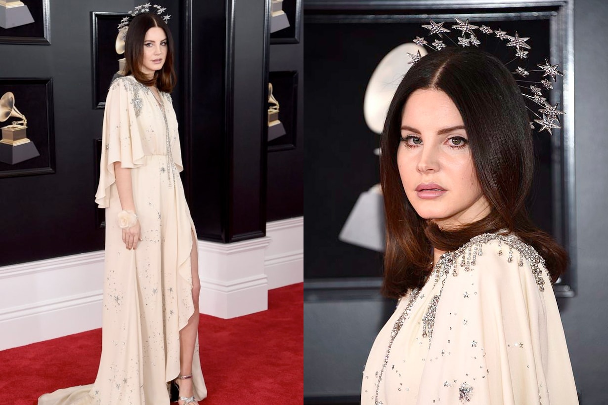 Lana Del Rey 戴著光環走上 Grammys 紅毯，原來是向 她 致敬