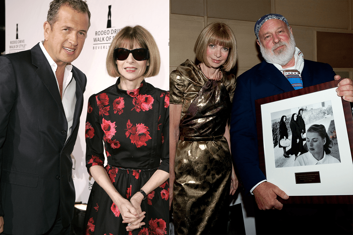Mario Testino Anna Wintour and Bruce Weber
