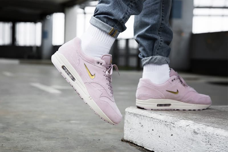 Nike Air Max 1 全新粉紅 金色波鞋