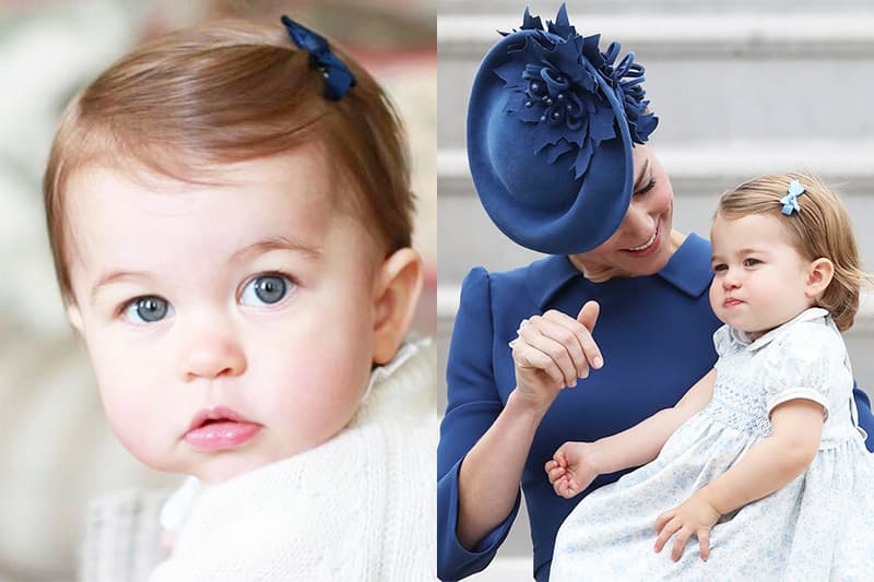 超可愛的紅裙子造型!夏洛特小公主今天正式入讀幼兒學校了!