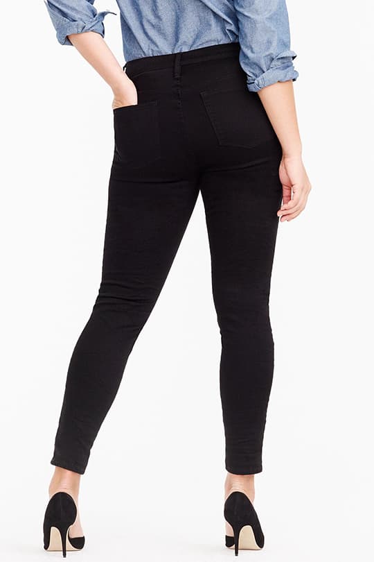 J.Crew Tall 10 highest-rise toothpick jean in true black