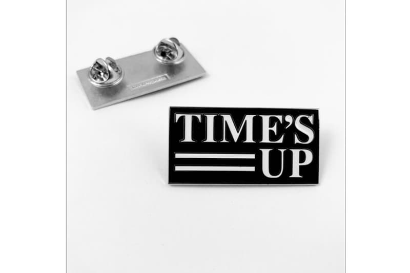 Time's Up 推出抗性侵別針及一系列商品