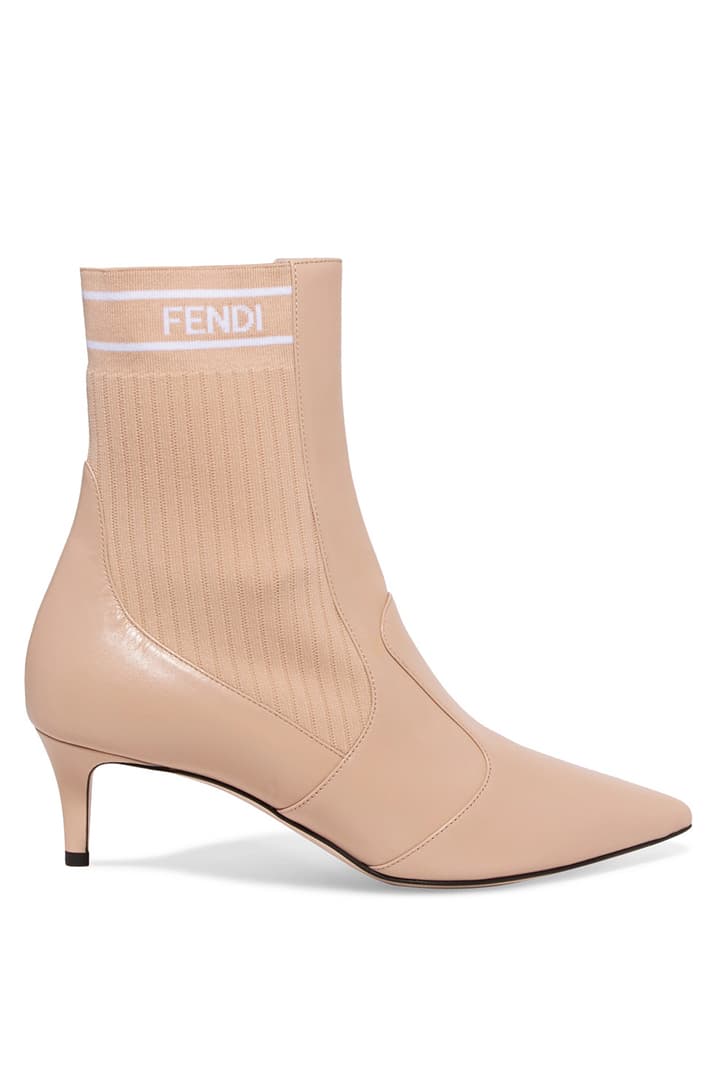 Fendi 全白色 裸粉色 Rockoko Boots 斷碼