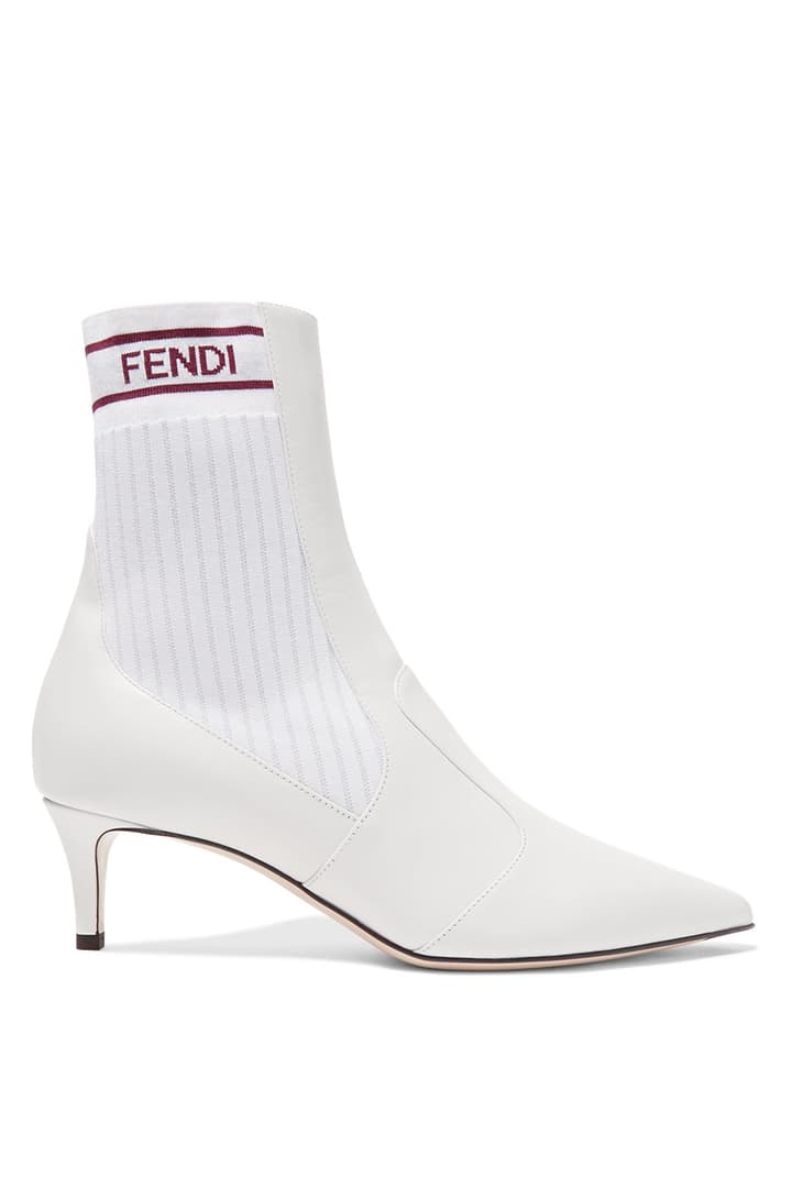 Fendi 全白色 裸粉色 Rockoko Boots 斷碼