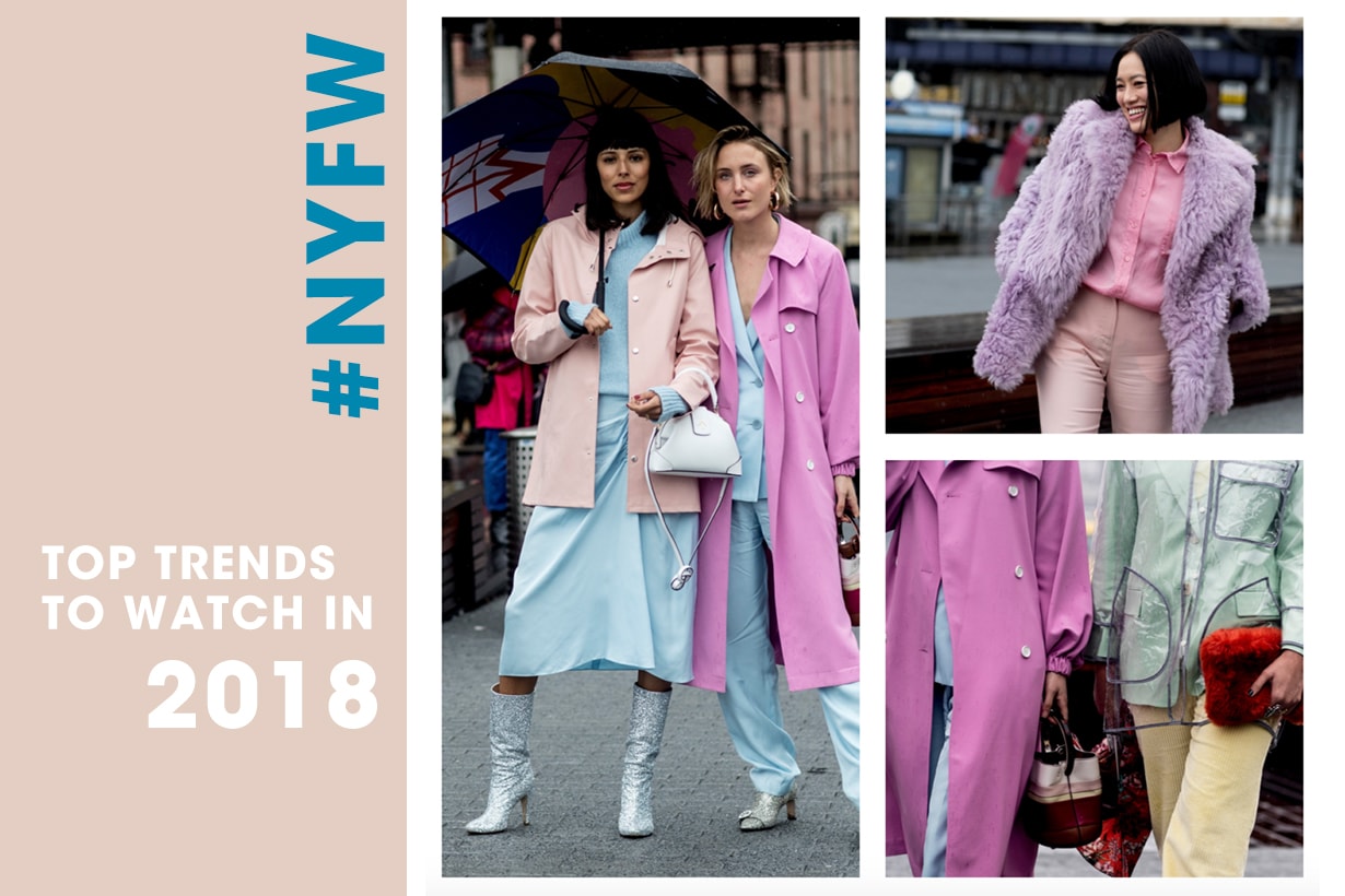 紐約時裝周街拍發現 2018 春季 3 大潮流 格仔套裝 粉色 dad sneakers
