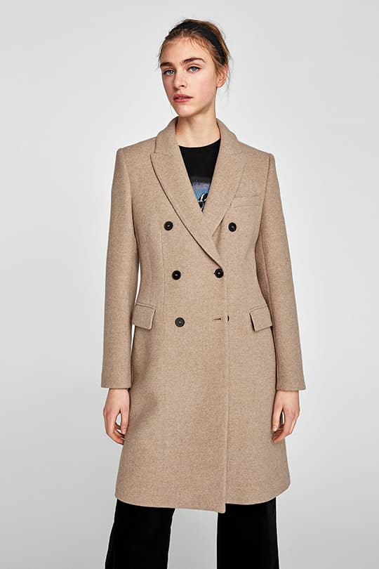 價錢親民的長絨褸 ZARA Mango Bershka Topshop