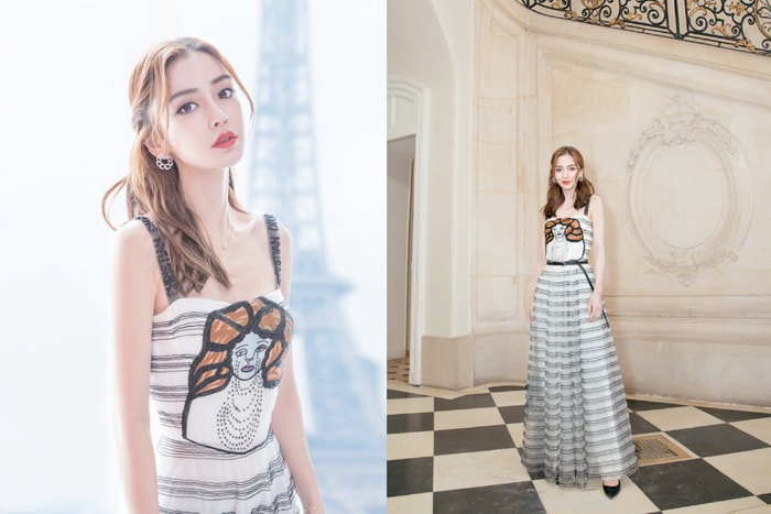 捕捉巴黎時裝週的 Angelababy,這可是女生們都夢想著的仙氣公主 Look!