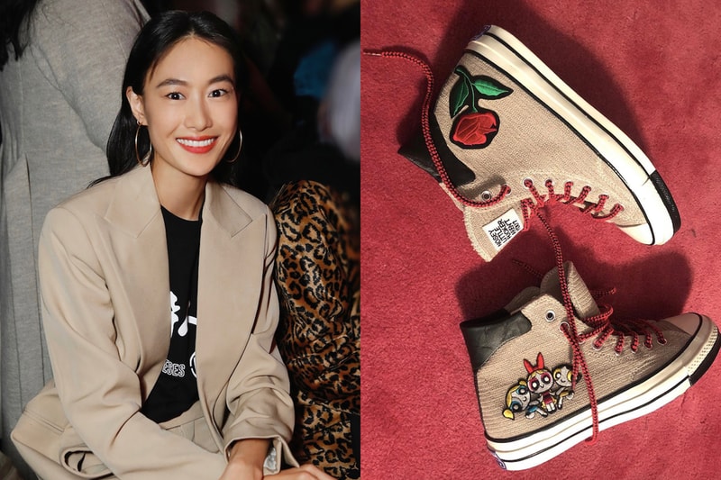 上頭竟然有飛天小女警 陳冠希幫老婆秦舒培客製了雙經典 Converse