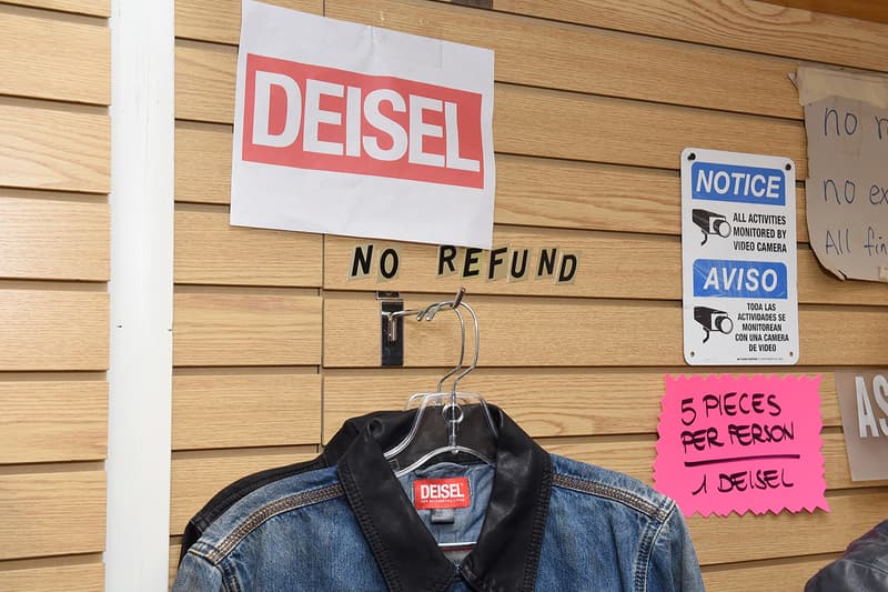 Diesel 在紐約 Chinatown 堅尼街打造了一間 DEISEL 贗品店