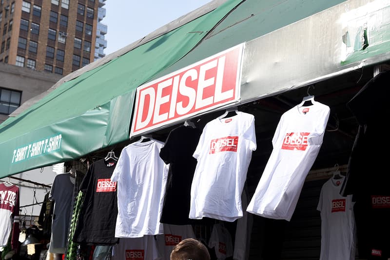Diesel 在紐約 Chinatown 堅尼街打造了一間 DEISEL 贗品店