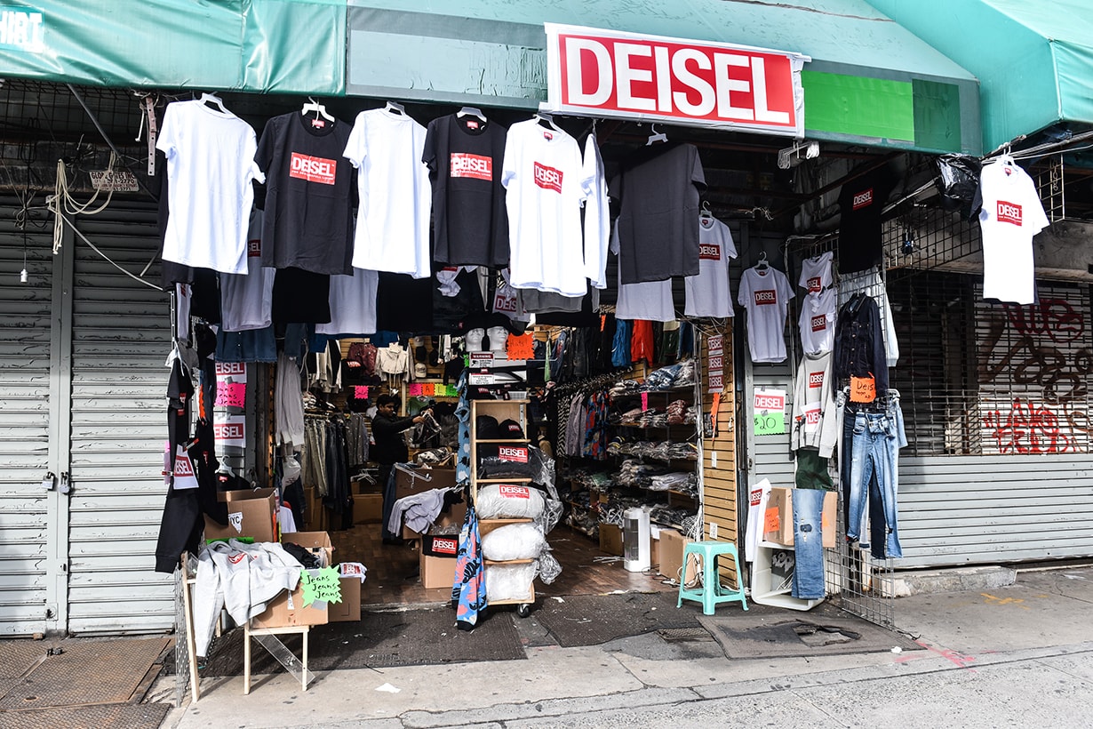 Diesel 在紐約 Chinatown 堅尼街打造了一間 DEISEL  贗品店
