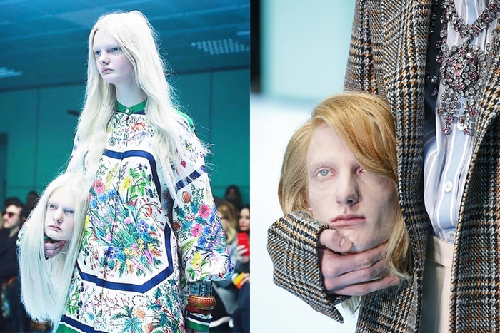 #MFW:Gucci 天橋上模特兒拿著驚嚇的「人頭」,背後原來是有原因的!