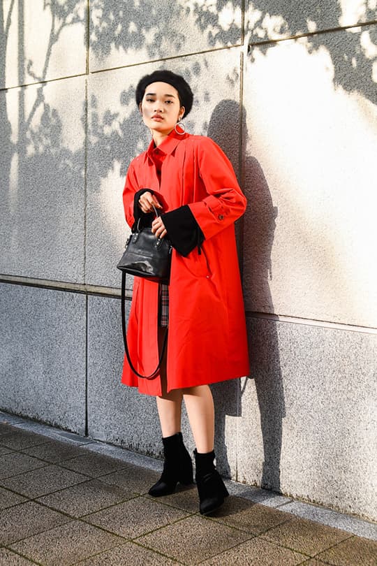 日本女生冬日穿搭街拍